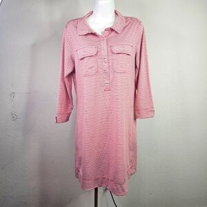 Vineyard Vines Striped Performance Margo Shirt Dress | Medium